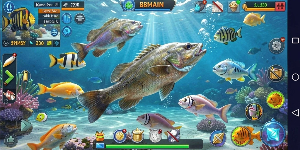 Gameplay seru Tembak Ikan di 88MAIN.