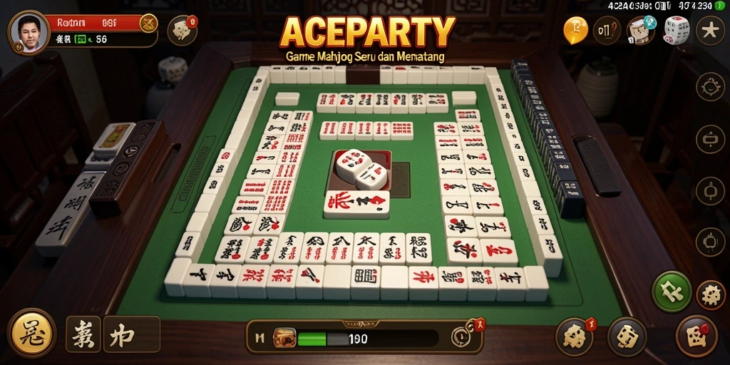 Tampilan menarik dari gameplay ACEPARTY Mahjong yang mengasyikkan.