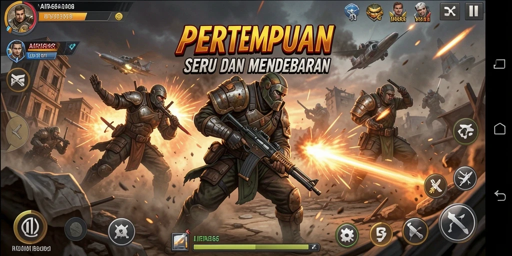 Tampilan gameplay AIFA66 yang penuh aksi dan seru.