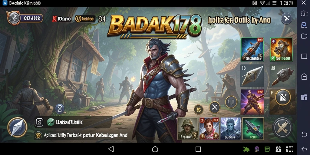 Tampilan intuitif dari BADAK178 yang membantu pengguna.