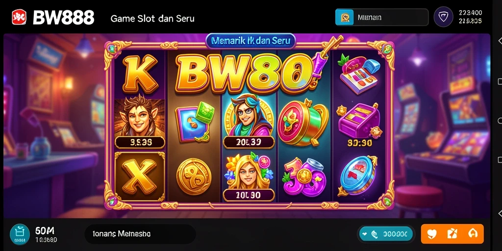 Tampilan gameplay BW888 yang penuh warna dan dinamis.