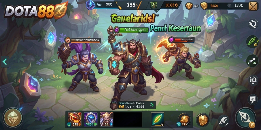 Tampilan gameplay DOTA88 dengan aksi seru dan grafis menarik.