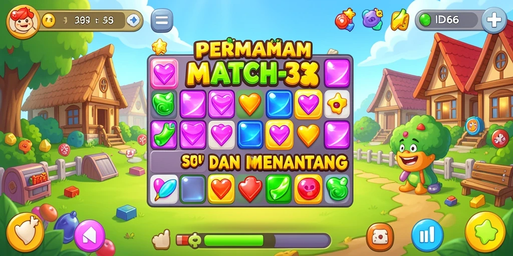 Gameplay seru dari ID66 yang penuh warna dan menantang.