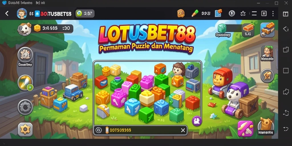 Tampilan gameplay LOTUSBET88 dengan puzzle menarik dan menantang.