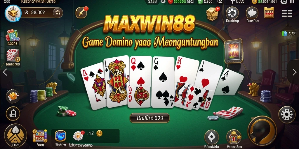 Tampilan gameplay mendebarkan dari MAXWIN88 yang menunjukkan aksi Domino.