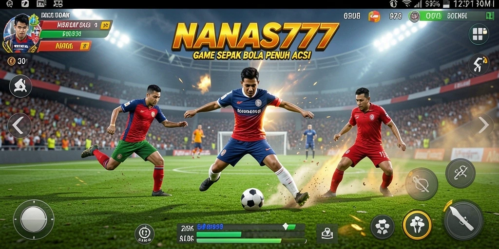 Gameplay seru NANAS777 dengan grafis sepak bola yang menawan.