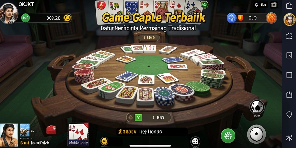 Screenshot gameplay Gaple yang seru di OKJKT.