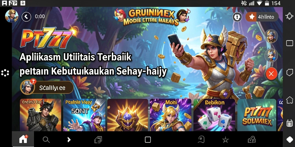 Tampilan antarmuka PT777 yang modern dan intuitif.