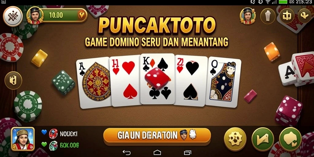 Tampilan gameplay seru PUNCAKTOTO dengan warna-warna menarik.