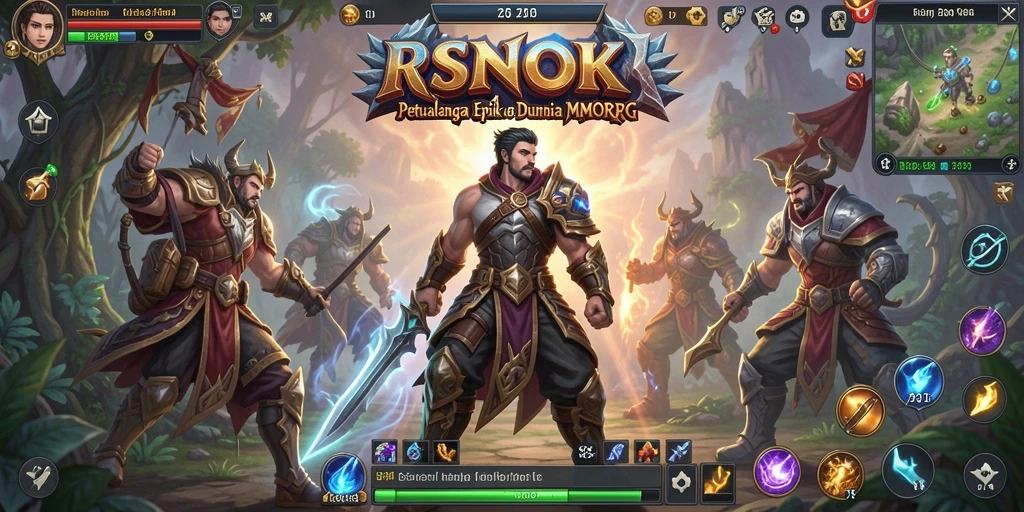 Tampilan gameplay RSNOK yang menakjubkan dengan aksi seru.