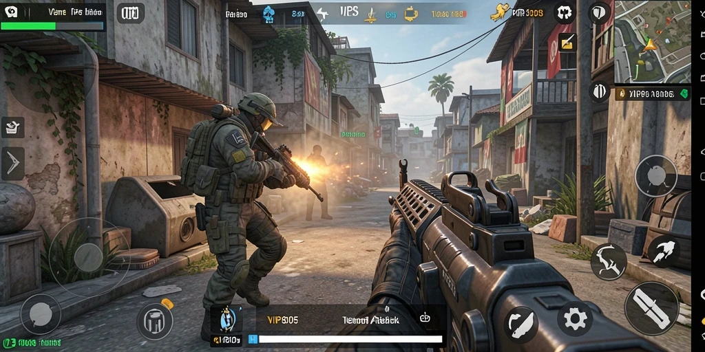 Tampilan gameplay VIP805 dengan aksi menegangkan dan detail grafis yang memukau.